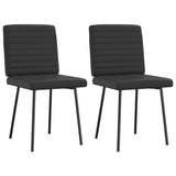 Vidaxl eetkamerstoelen 2 st kunstleer zwart
