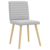 Vidaxl eetkamerstoelen 2 st stof wolk grijs