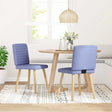 Vidaxl eetkamerstoelen 2 st stof jeansblauw