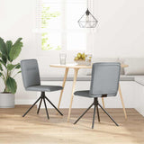 Vidaxl eetkamerstoelen 2 st stof lichtgrijs