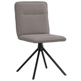 Vidaxl eetkamerstoelen draaibaar 2 st stof taupe