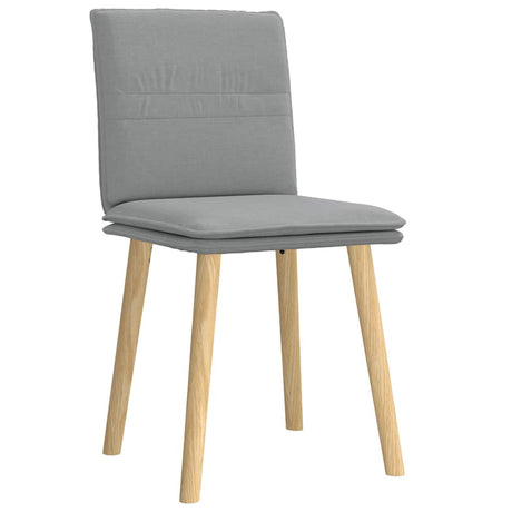 Vidaxl eetkamerstoelen 2 st stof lichtgrijs