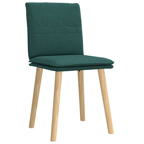 Vidaxl eetkamerstoelen 2 st stof donkergroen