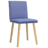 Vidaxl eetkamerstoelen 2 st stof jeansblauw