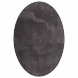 Vidaxl vloerkleden ovaal huarte antraciet 140 x 200 cm 100% polyester