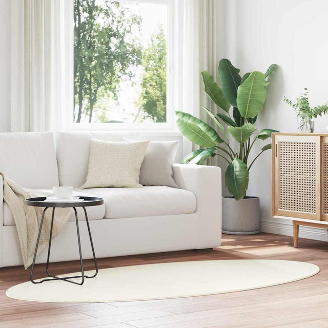 Vidaxl tapijt huarte crèmekleurig 120 x 170 cm 100% polyester