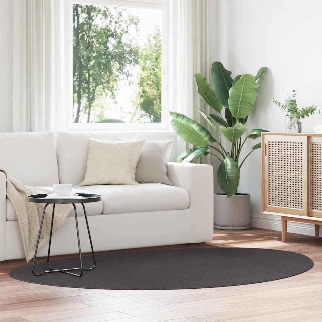 Vidaxl tapijt huarte antraciet 140 x 200 cm polyester