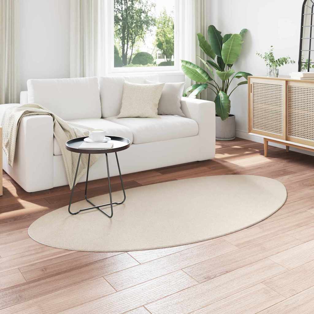 Vidaxl tapijt huarte beige 100 x 200 cm polyester