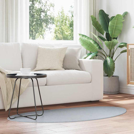 Vidaxl tapijt huarte grijs 80 x 150 cm polyester