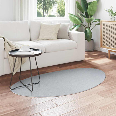 Vidaxl tapijt huarte grijs 80 x 150 cm polyester