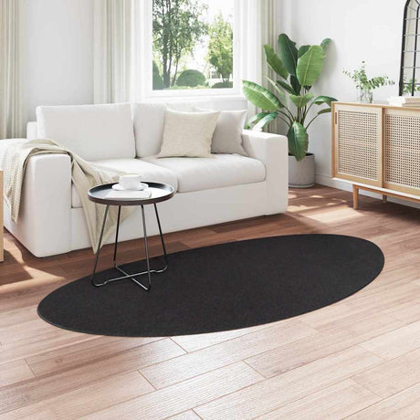 Vidaxl tapijt huarte zwart 100 x 200 cm polyester