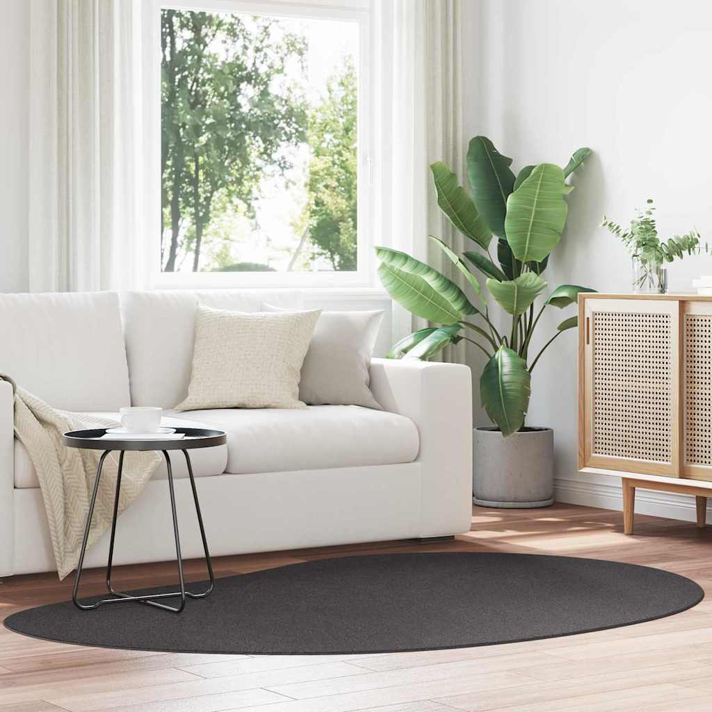 Vidaxl vloerkleden huarte antraciet 140 x 200 cm polyester