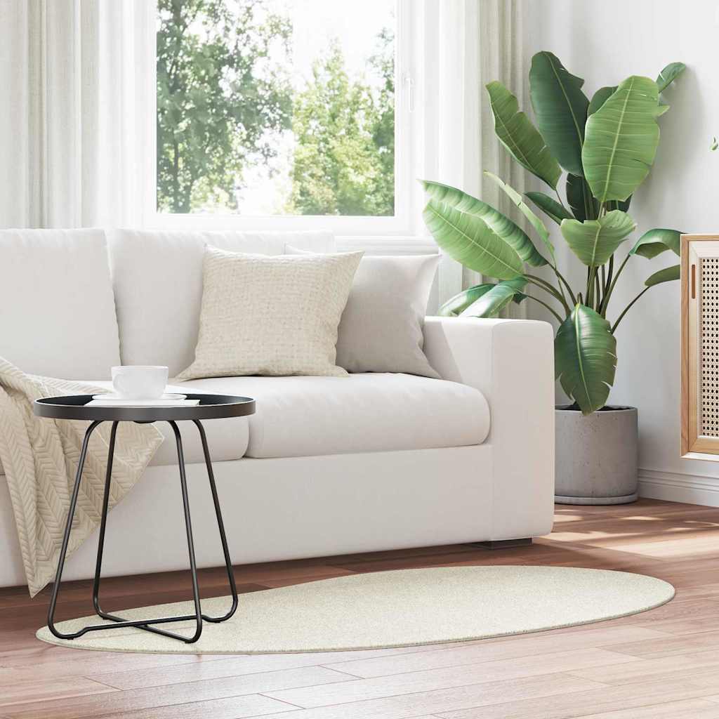 Vidaxl vloerkleden huarte crème 80 x 150 cm polyester
