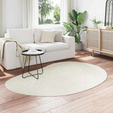 Vidaxl tapijt huarte crèmekleurig 140 x 200 cm polyester
