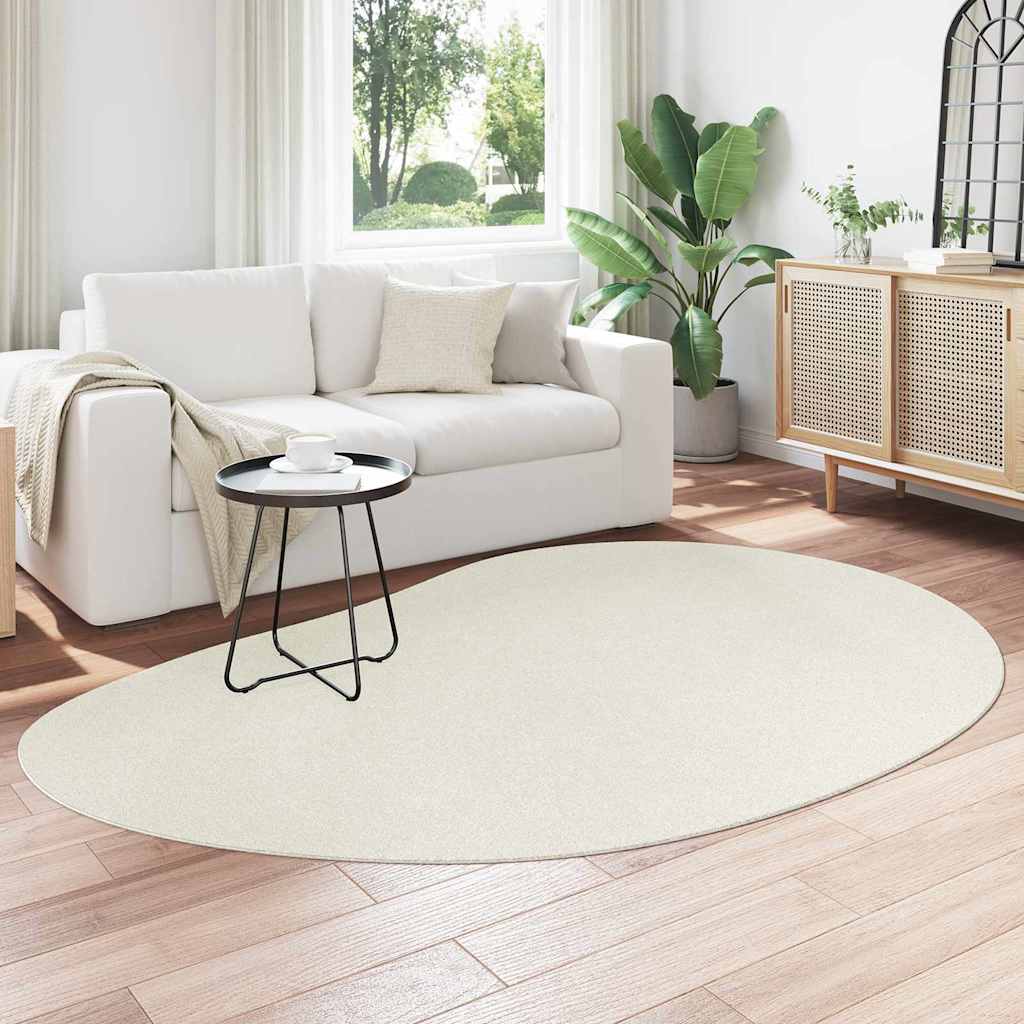Vidaxl tapijt huarte crèmekleurig 160 x 230 cm polyester