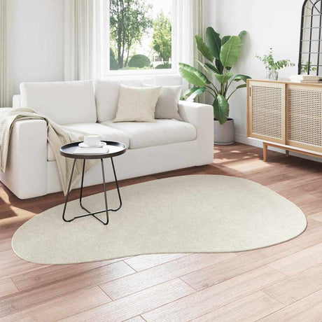 Vidaxl tapijt huarte crèmekleurig 140 x 200 cm polyester