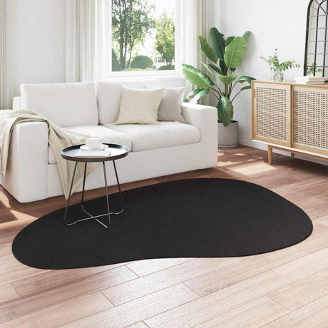 Vidaxl tapijt huarte zwart 140 x 200 cm polyester