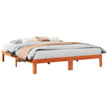 Vidaxl bedframe zonder matras massief grenenhout wasbruin 160x200 cm