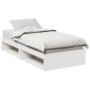 Vidaxl slaapbank zonder matras 90x190 cm massief grenenhout wit