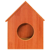 Vidaxxl Katzenhaus 41x50x50 cm massives Kiefernholz, braun gewaschen