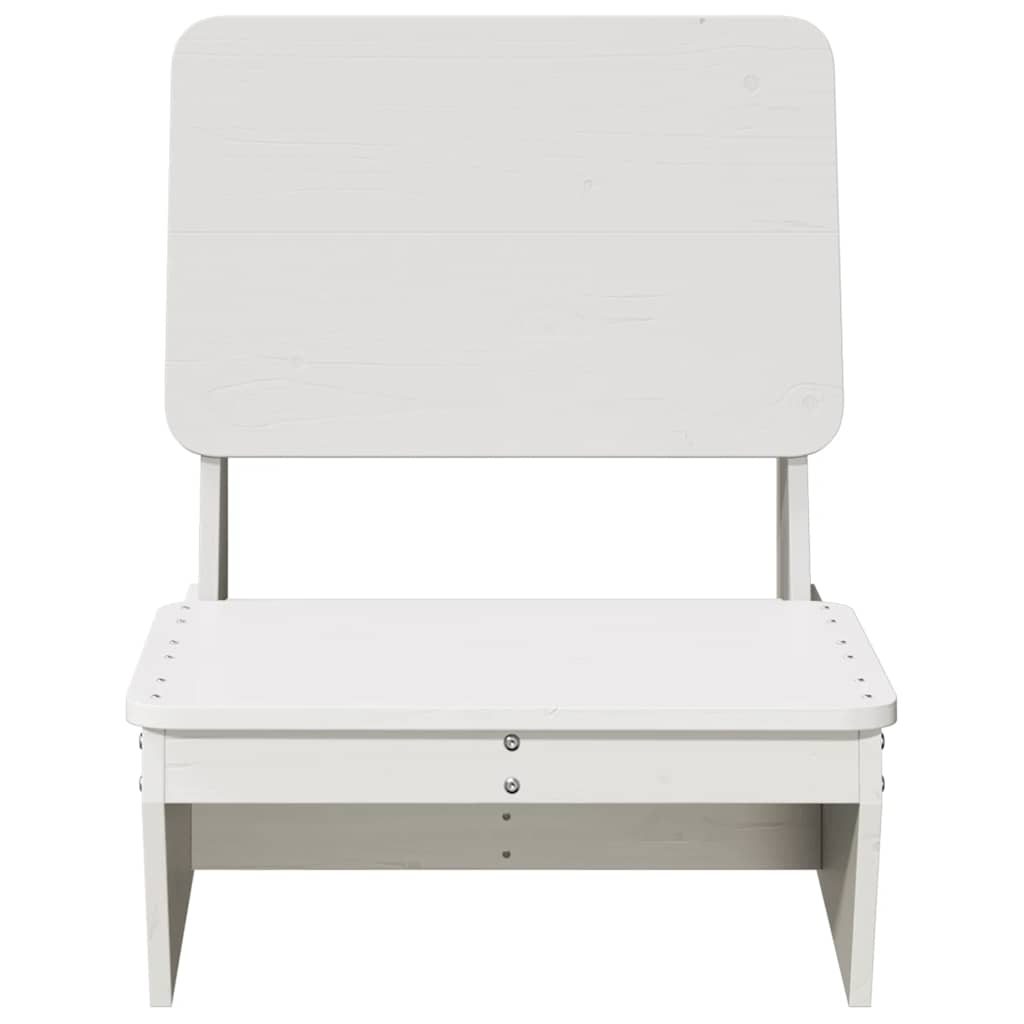 Vidaxl tuinstoel 60x64x70,5 cm massief grenenhout wit