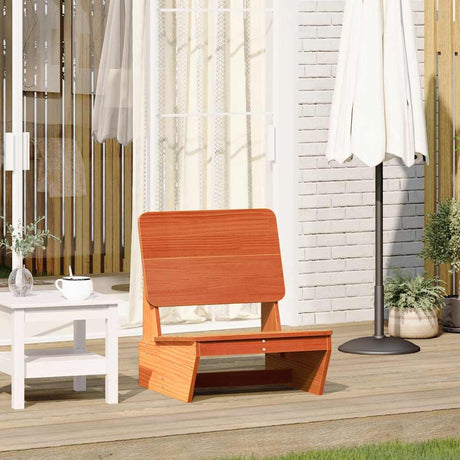 Vidaxl tuinstoel 60x64x70,5 cm massief grenenhout wasbruin