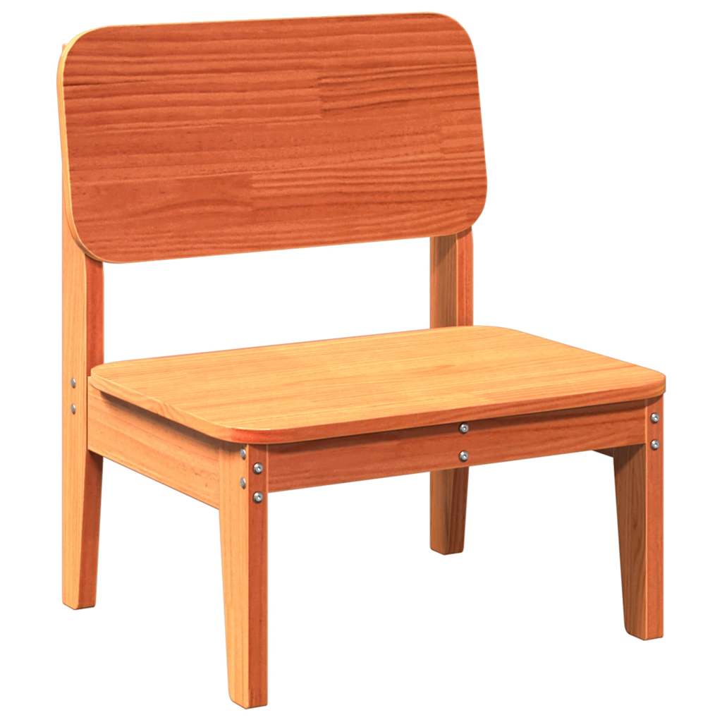 Vidaxl tuinstoel 60x52,5x72 cm massief grenenhout wasbruin