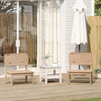 Vidaxl tuinstoelen 2 st 60x52,5x72 cm massief grenenhout
