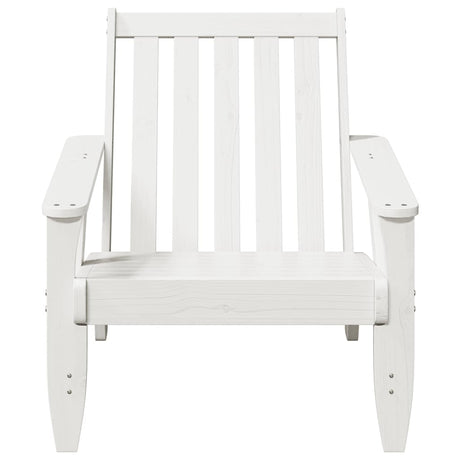 Vidaxl tuinstoel adirondack 75x77x77 cm massief grenenhout wit