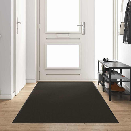 Vidaxl deurmat zwart 120 x 350 cm 100% polyamide
