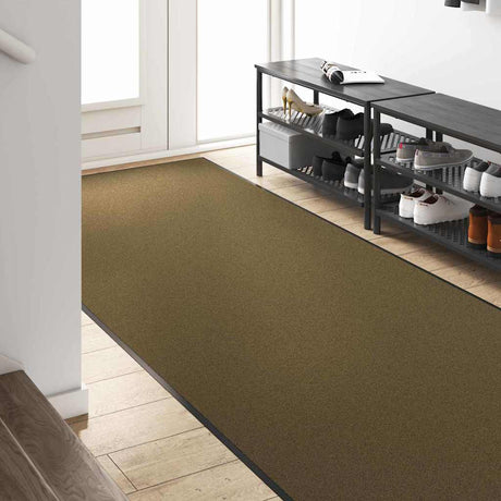 Vidaxl deurmat anders bruin en zwart 120 x 250 cm polyamide en pvc