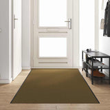 Vidaxl deurmat anders bruin en zwart 120 x 350 cm polyamide en pvc