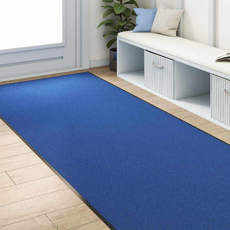 Vidaxl deurmat anders blauw en zwart 120 x 250 cm polyamide en pvc
