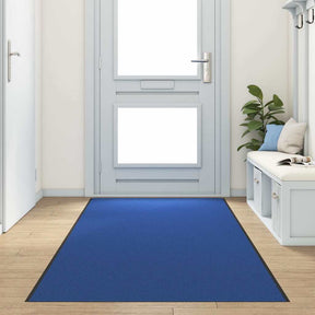 Vidaxl deurmat blauw en zwart 120 x 350 cm 100% polyamide