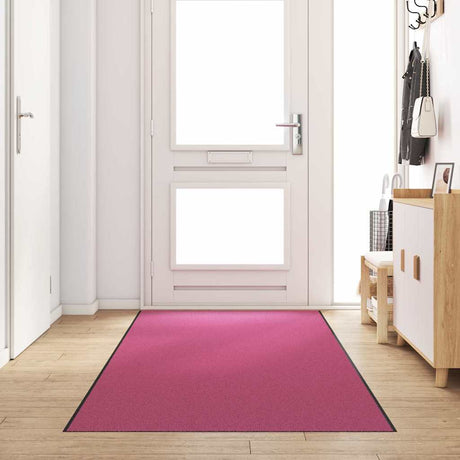 Vidaxl deurmat anders roze en zwart 120 x 350 cm polyamide en pvc