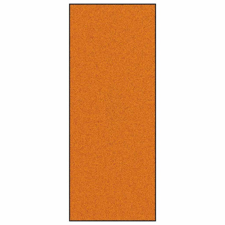 Vidaxl deurmat anders oranje en zwart 120 x 300 cm polyamide en pvc