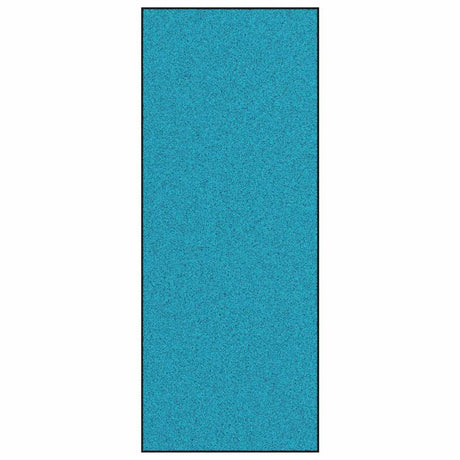 Vidaxl deurmat anders cyaan en zwart 120 x 300 cm polyamide en pvc