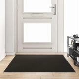 Vidaxl deurmat zwart 120 x 180 cm 100% polyamide