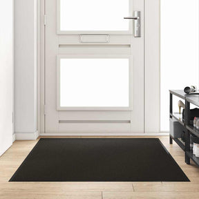 Vidaxl deurmat zwart 120 x 180 cm 100% polyamide