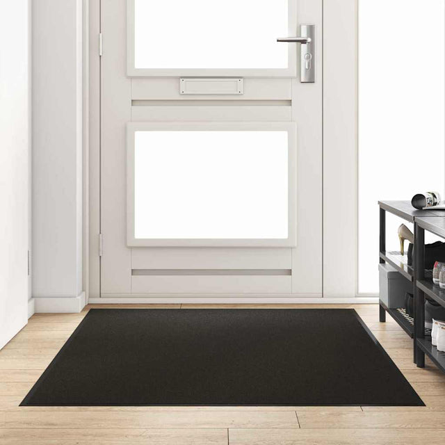 Vidaxl deurmat zwart 120 x 180 cm 100% polyamide