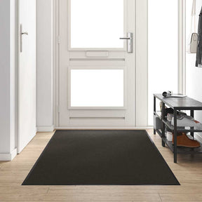 Vidaxl deurmat zwart 120 x 300 cm 100% polyamide