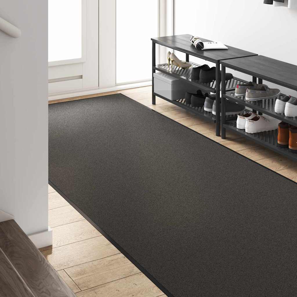 Vidaxl deurmat antraciet en zwart 120 x 300 cm polypropyleen en vinyl