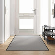 Vidaxl deurmat grijs en zwart 120 x 250 cm 100% polyamide