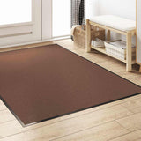Vidaxl deurmat bruin en zwart 120 x 180 cm polypropyleen en vinyl