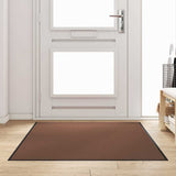 Vidaxl deurmat bruin en zwart 120 x 180 cm polypropyleen en vinyl