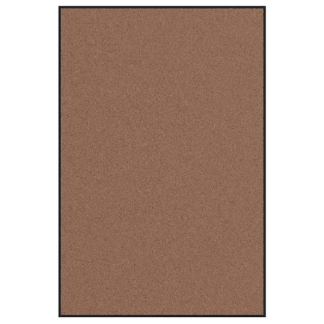 Vidaxl deurmat bruin en zwart 120 x 180 cm polypropyleen en vinyl