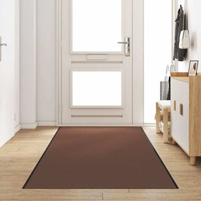 Vidaxl deurmat bruin en zwart 120 x 400 cm 100% polyamide