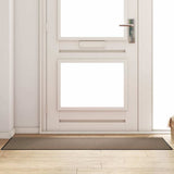 Vidaxl deurmat beige en zwart 60 x 180 cm polypropyleen en vinyl