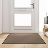 Vidaxl deurmat beige en zwart 120 x 180 cm polypropyleen en vinyl