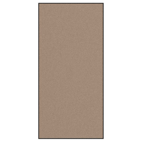 Vidaxl deurmat beige en zwart 120 x 250 cm polypropyleen en vinyl